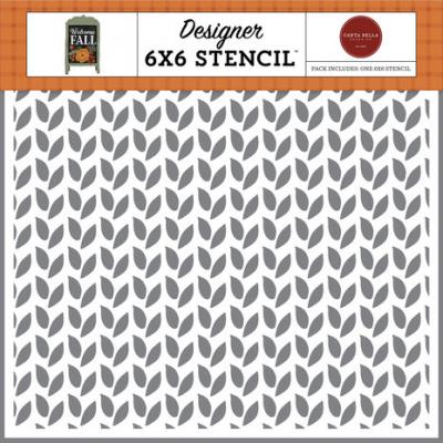Carta Bella Welcome Fall Stencil - Pair Of Falling Leaves